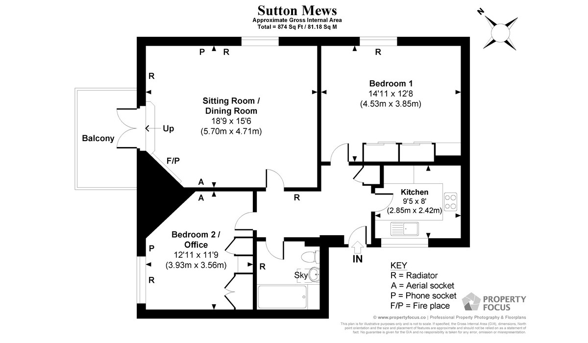 No.9 Sutton Mews Floor Plan