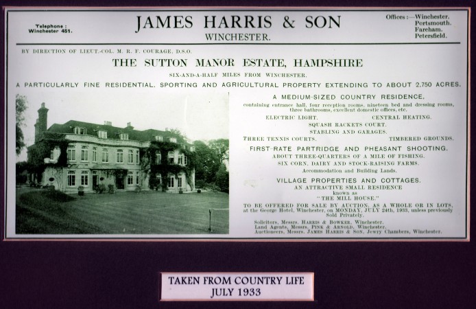 Sutton Manor Country Life 1933
