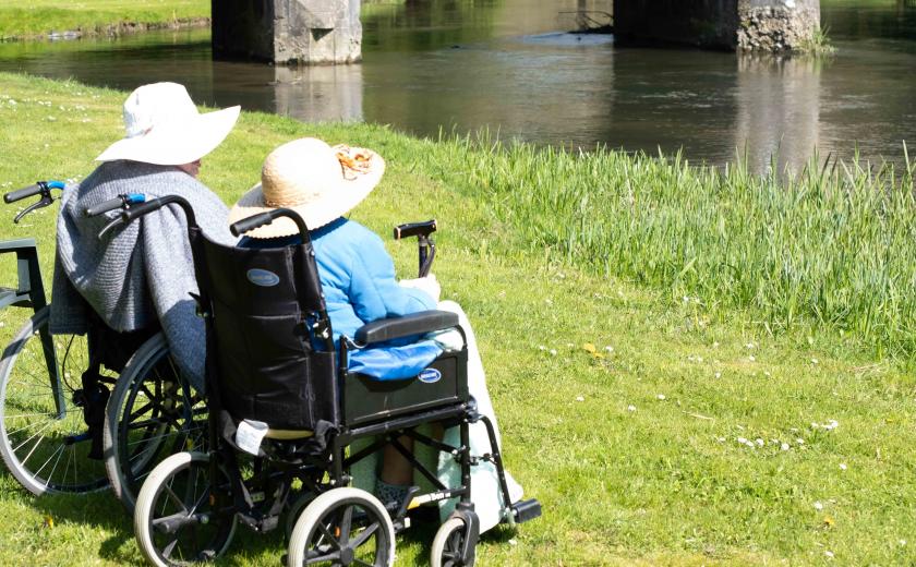 Residents by the river