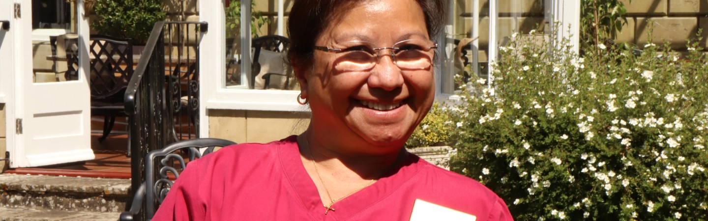 Nona Hoyle, activities coordinator