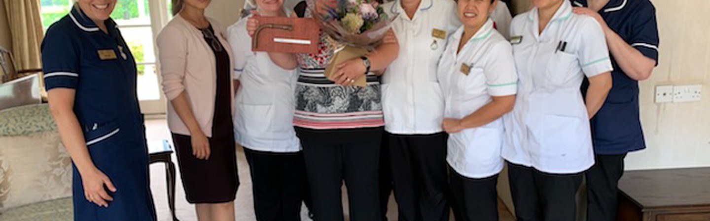 Gina and Sutton Manor staff